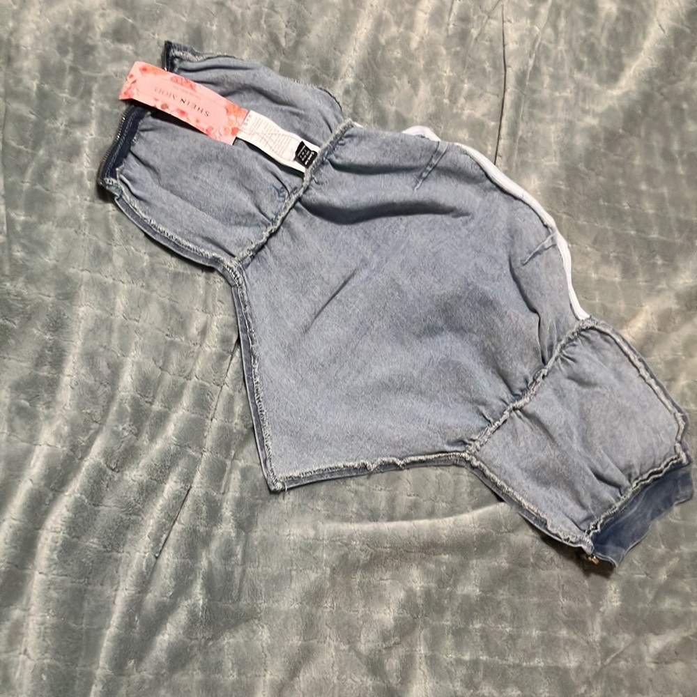 Tube top shirt blue - Picture 2 of 6